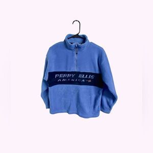 Vtg Perry Ellis AMERICA Fleece Jacket Sz M